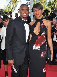 Samuel Eto'o with Wife