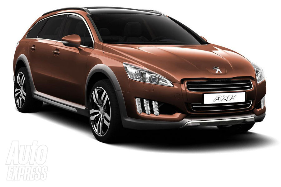 This is the Peugeot 508 RXH a rangetopping version of the 508 SW estate 