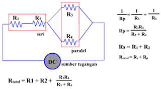  Hambatan atau yang disebut resistor bisa dirangkai satu dengan yang lain untuk memperoleh Pengertian Rangkaian Hambatan Campuran