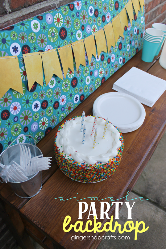 Simple Party Backdrop #gingersnapcrafts #makeitfuncrafts   #sponsored