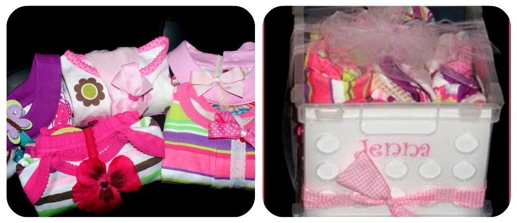 baby shower gift bag ideas. Little girls gifts are a bit