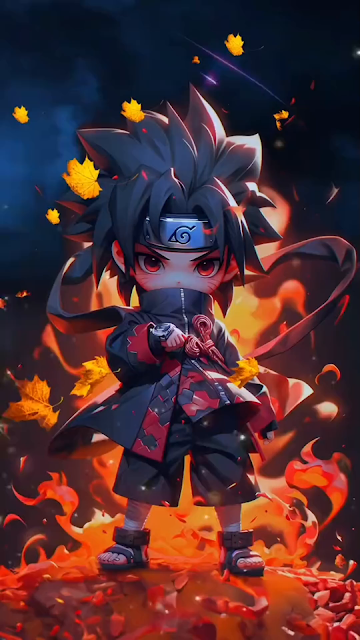 Hình nền động Sasuke Chibi siêu cute