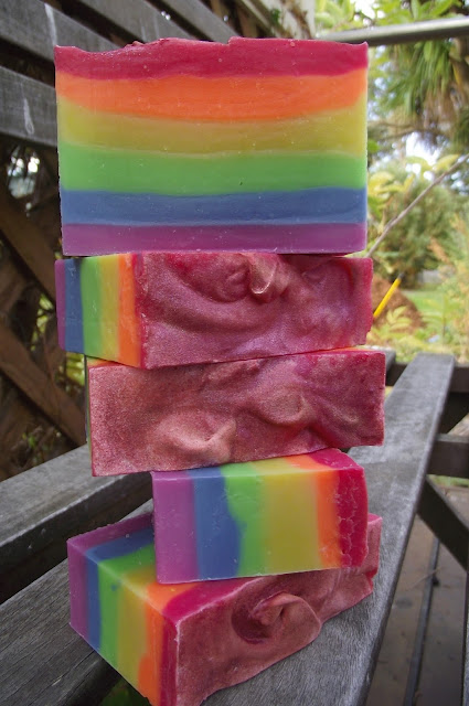 rainbow soap