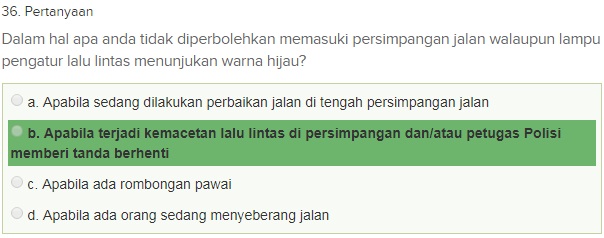 Contoh Soal Ujian teori SIM A dgn Kunci Jawaban Oktober 2018