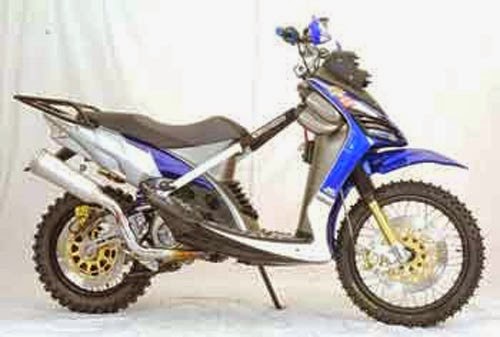  Modifikasi  Trail Motor Yamaha Matic X  ride  Terbaru 2019