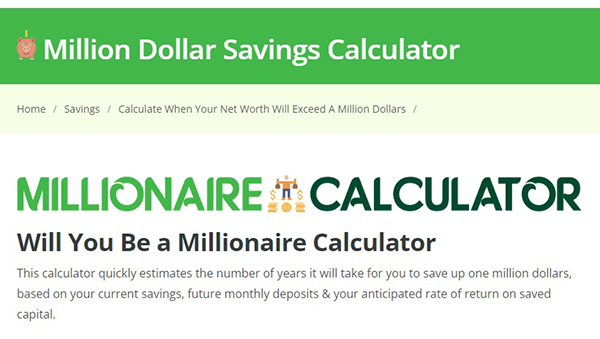 million savings calculator