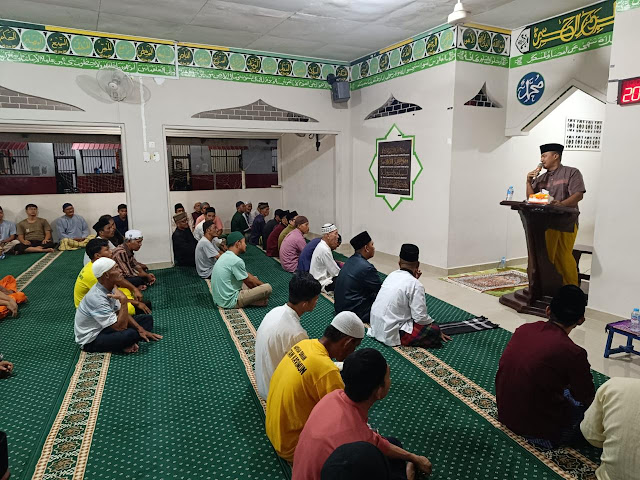 Ratusan Warga Binaan Karimun Laksanakan Taraweh dan Tadarus Al-Qur'an Bersama