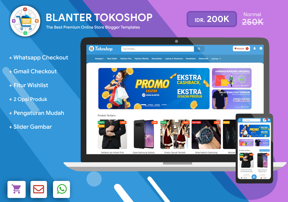 Blanter Tokoshop Blogger Template