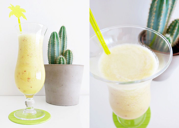 gelber Smoothie [Orange - Apfel - Banane]