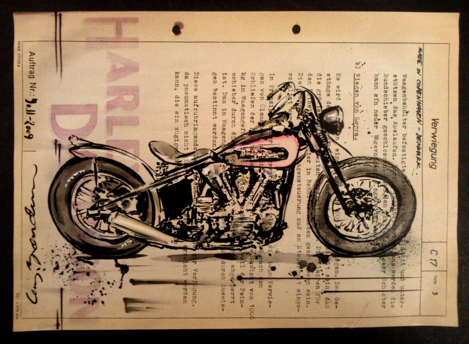 motorcycle art