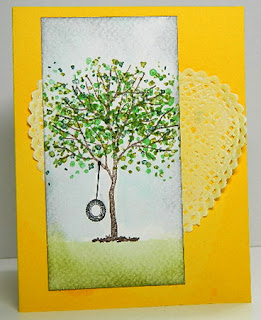 When Life Throws You a Curve Swing Card by Katemade Designs.