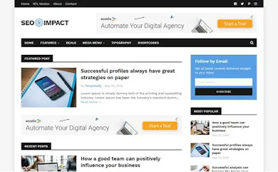 SEO Impact - Responsive Blogger Template