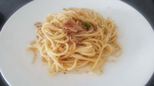 italian pasta, colavita, century tuna, healthy recipes, alfalfa sprouts, living healthy, green bell pepper, homemade pasta, spaghetti, 