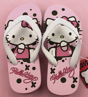 Gambar Sandal Jepit Lucu Karakter Hello Kitty