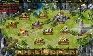 Screenshots of the Age of Empire for Android tablet, phone.