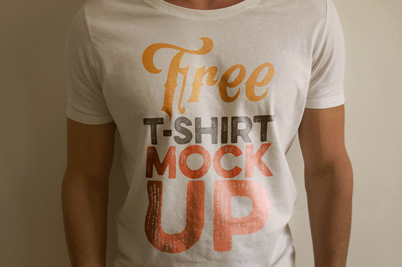 Photorealistic T-shirt Mockup Template