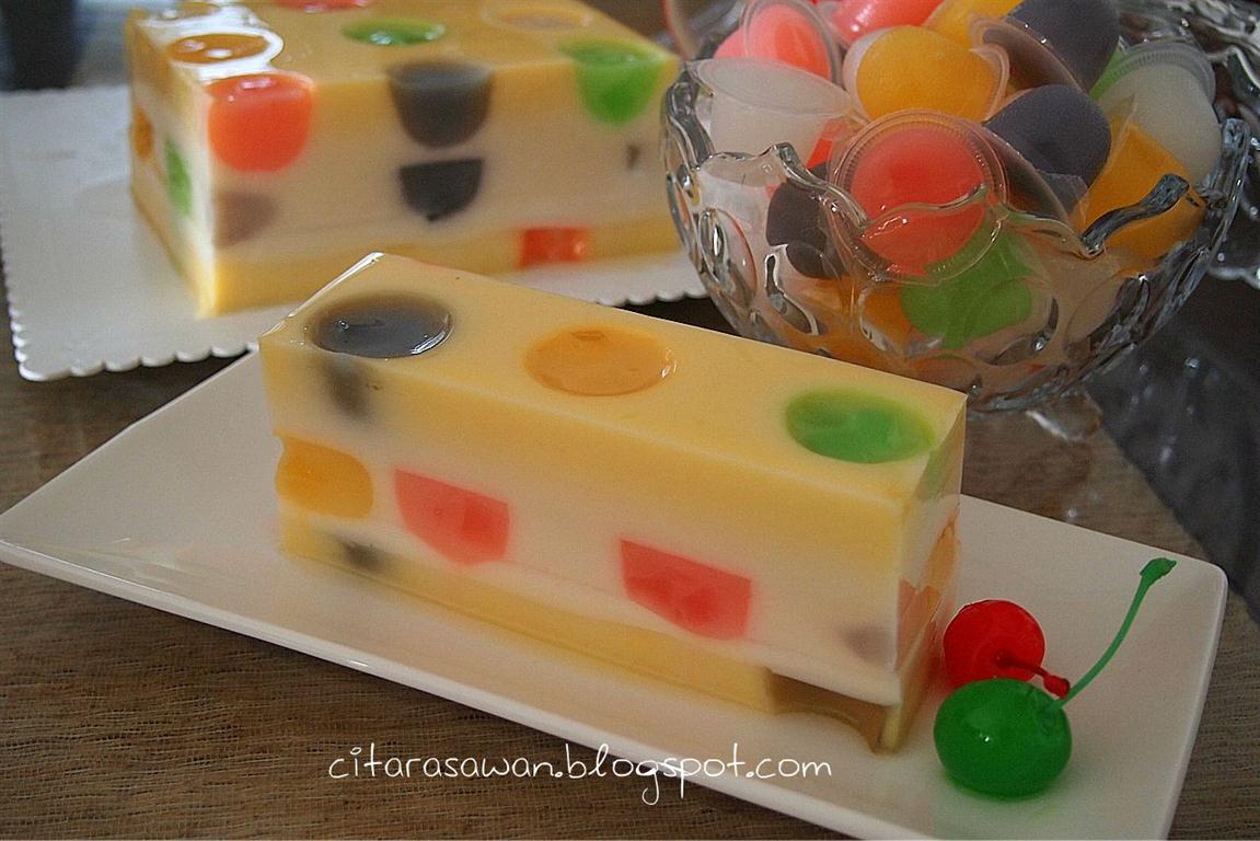 Puding Polkadot Fruit Jelly ~ Resepi Terbaik