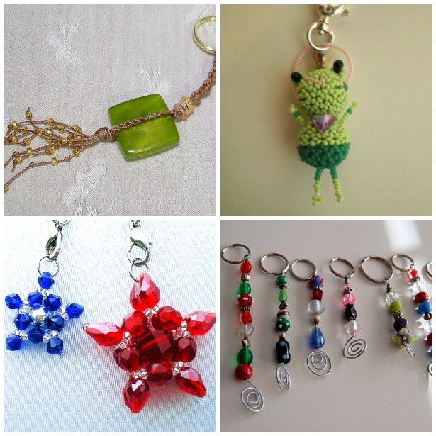 Beaded Keychains and Zipper Pulls