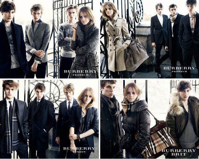 emma watson burberry campaign. FW09 campaign featuring Emma