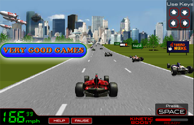 A screenshot from the Formula Fever game - a link to the collection of free online races for a computer, tablet, smartphone