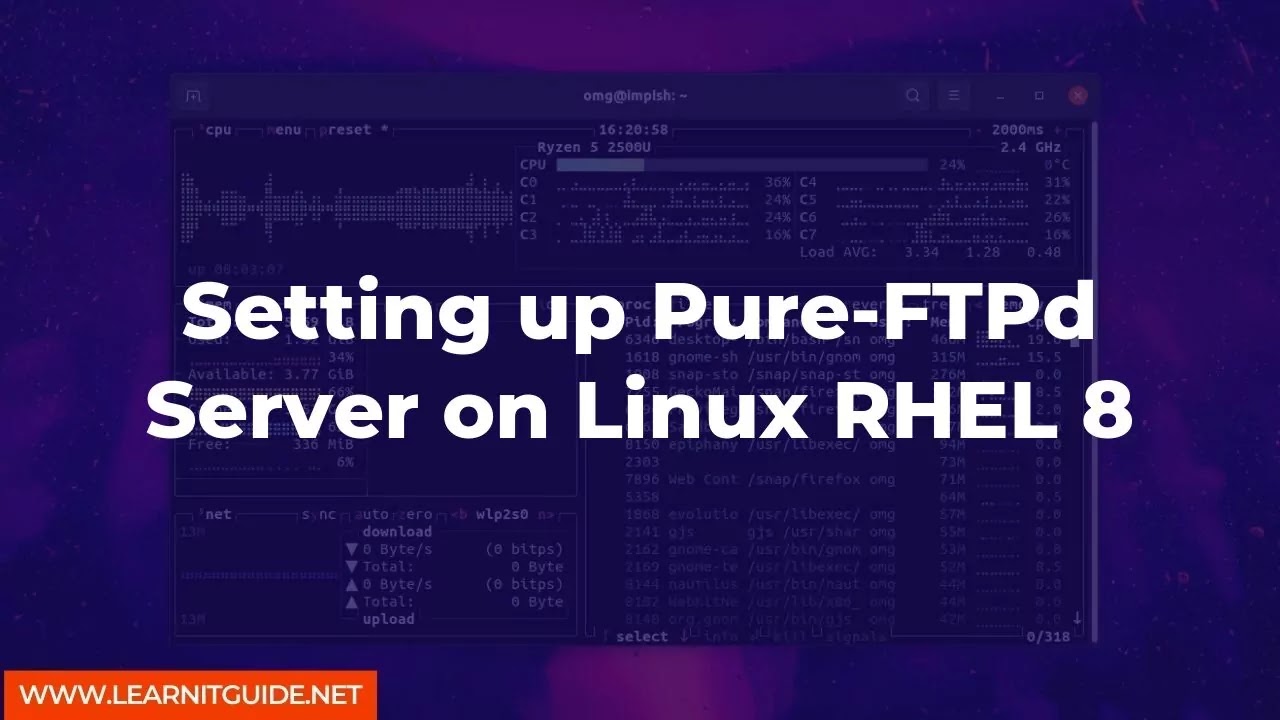 Setting up Pure-FTPd Server on Linux RHEL 8