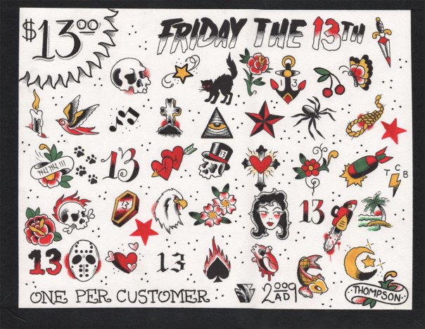 Friday The 13 Tattoo