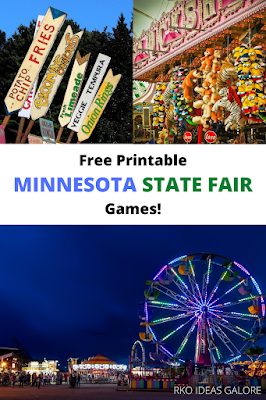 Printable MN State Fair Games