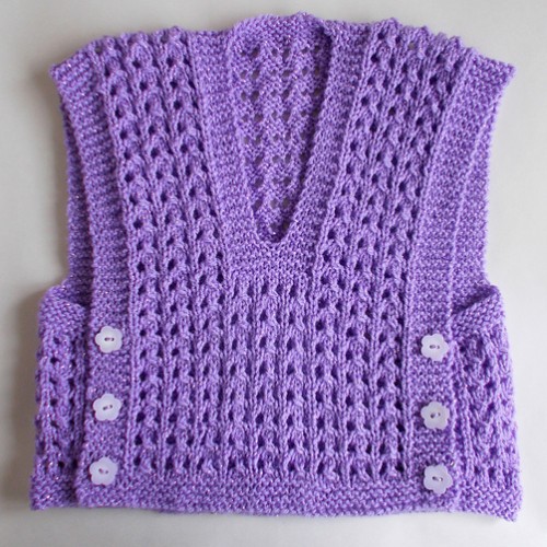 Melika Lacy Baby Vest Top - Free Pattern