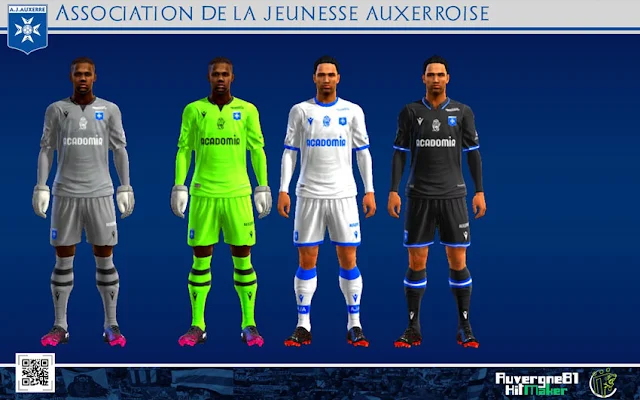 AJ Auxerre 22-23 Kits For PES 2013