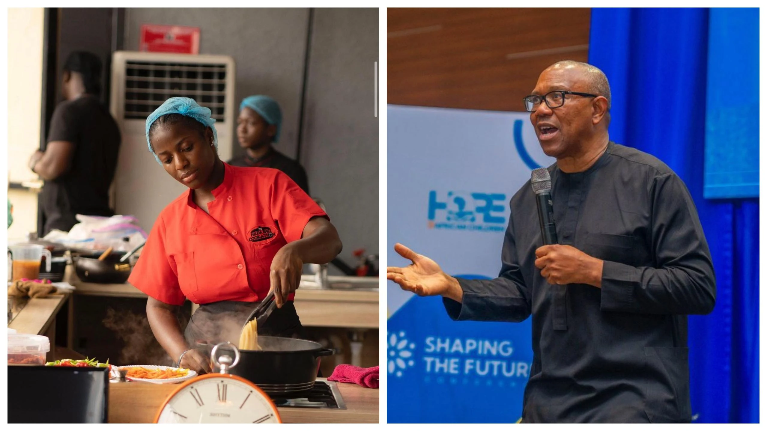 Peter Obi's Message of Hard Work Resonates as Chef Hilda Baci Nears World Record