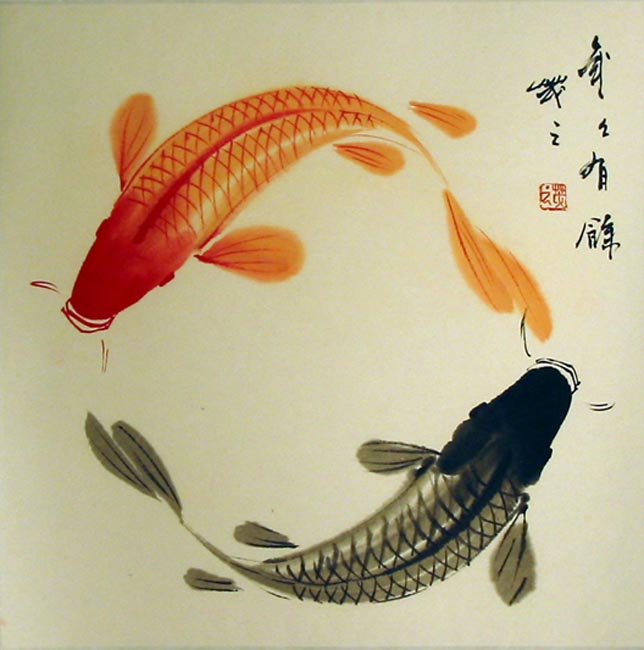 La carpa Koi es un pez ornamental originario de China