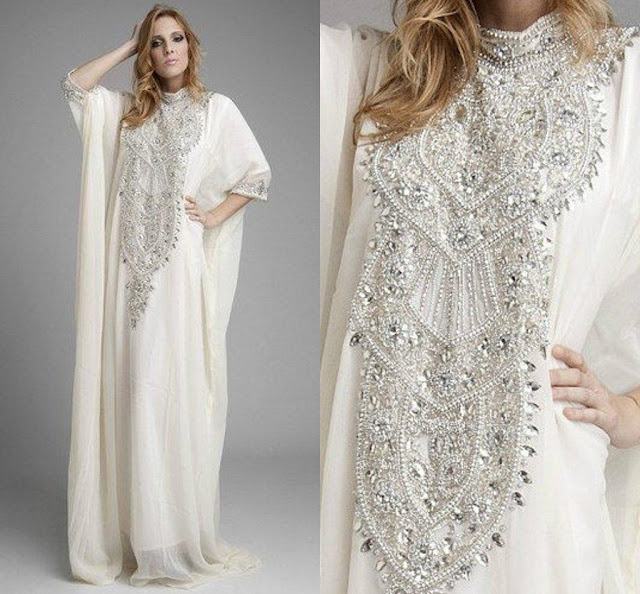 Dubai-Kaftan-Pakistan-Abaya-High-Neck-Wedding-Dresses-with-Long-Sleeves-Luxury-Crystals-Rhinestones-White-Chiffon
