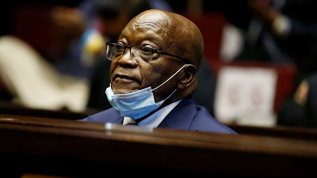 Former South African president Jacob Zuma jailed for 15 months for contempt of court 