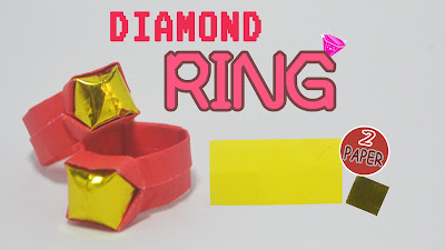 Origami diamond ring - Diamond