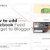 How to add Facebook Feed Widget to Blogger - Shaon Tech News