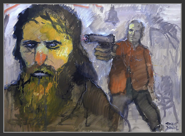 RASPUTIN-ARTE-PINTURA-ASESINATO-FELIX YUSOPOV-SAN PETERSBURGO-RUSIA-PERSONAJES-ESCENAS-ARTISTA-PINTOR-ERNEST DESCALS