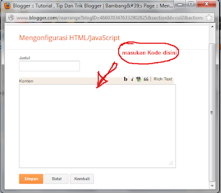 Konfigurasi HTML/Javascript