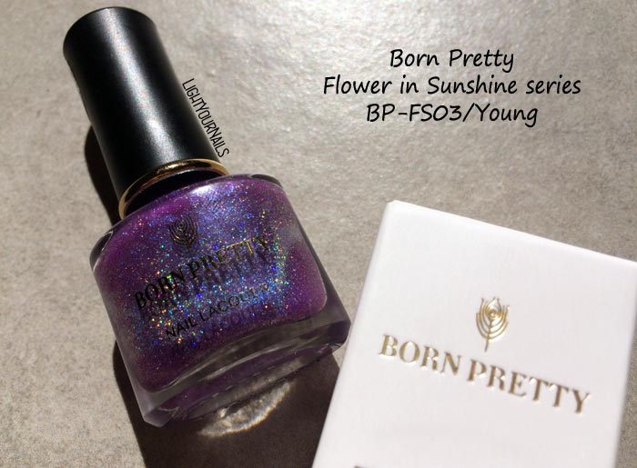 Smalto duochrome olografico Bornpretty 03 Young - Flowers in Sunshine series duochrome holographic nail polish