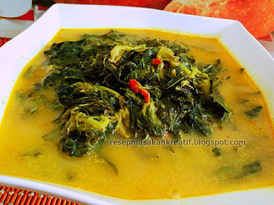 Cara Membuat Sayur Daun Singkong Resep Masak Santan Kuning