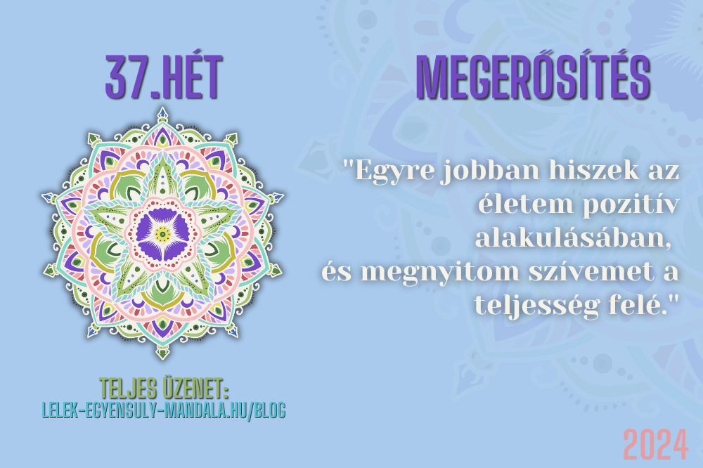 Színek üzenete 37.hét