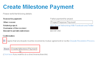 Create Milestone Payment