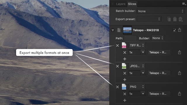 Affinity Photo, usando la persona de exportación para exportar múltiples formatos de imagen a la vez