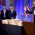 Trump barred reporters from examining stacks of folders at press conference 