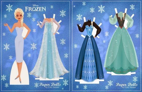 Muñecas recortables de las princesas Disney – Manualidades faciles