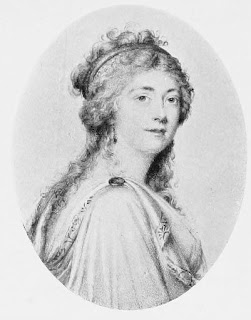 Georgiana, Duchess of Devonshire,  from a miniature by Antonio Fattori  from Lord Granville Leveson Gower,   private correspondence 1781 to 1821 (1916)