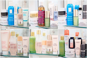 Skincare products from Kiehls, Clarins, Darphin, Weleda, La Roche Posay, Zelens, Kate Somerville, Tata Harper and Murad.