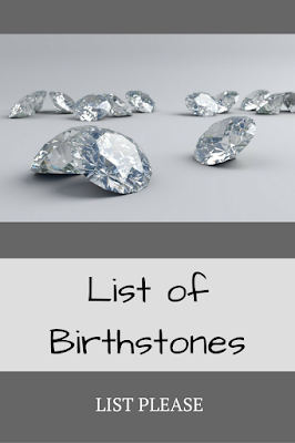 List of Birthstones by Month
