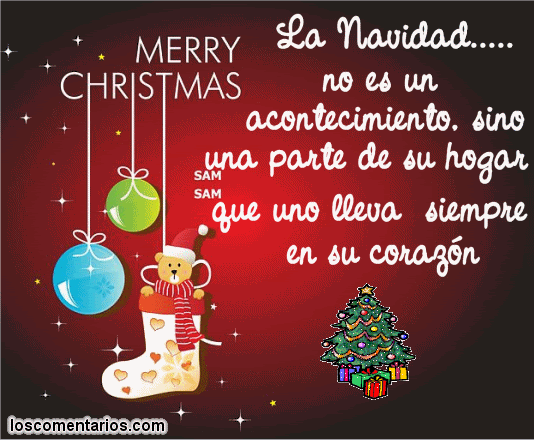 Gifs con frases de Navidad : Navidad de deseos