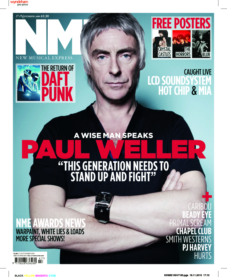 nme front cover. the front cover of the NME