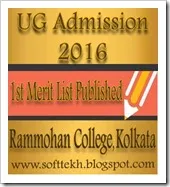 UG Courses Admission 2016- Rammohan College Kolkata